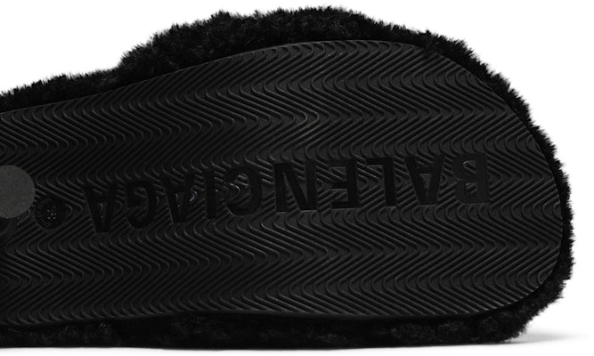 (Women) Balenciaga Furry Sandal 'Black' 656632-W2DO1-1096 Purchase (Women) Balenciaga Furry Sandal 'Black' 656632-W2DO1-1096
