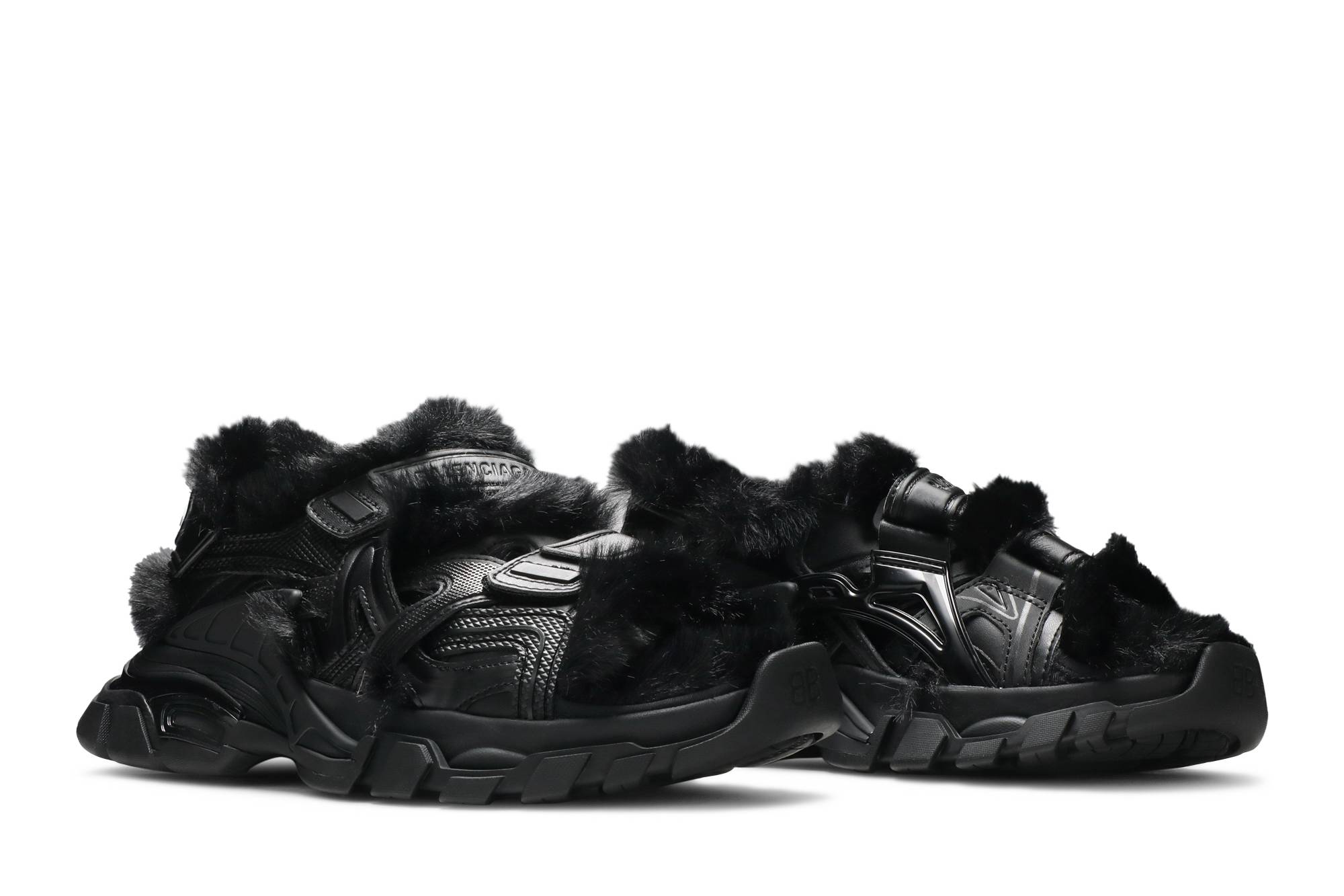 Cheap (W) Balenciaga Sandal Bulu Hitam 668560-W3CQ3-1000