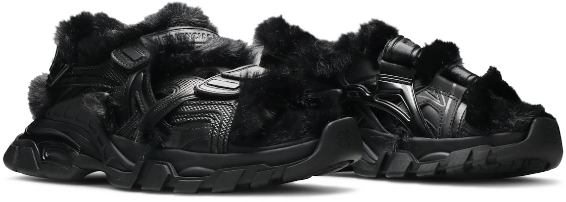 (W) バレンシアガ ファーサンダル (ブラック) 668560-W3CQ3-1000 Cheap (W) バレンシアガ ファーサンダル (ブラック) 668560-W3CQ3-1000