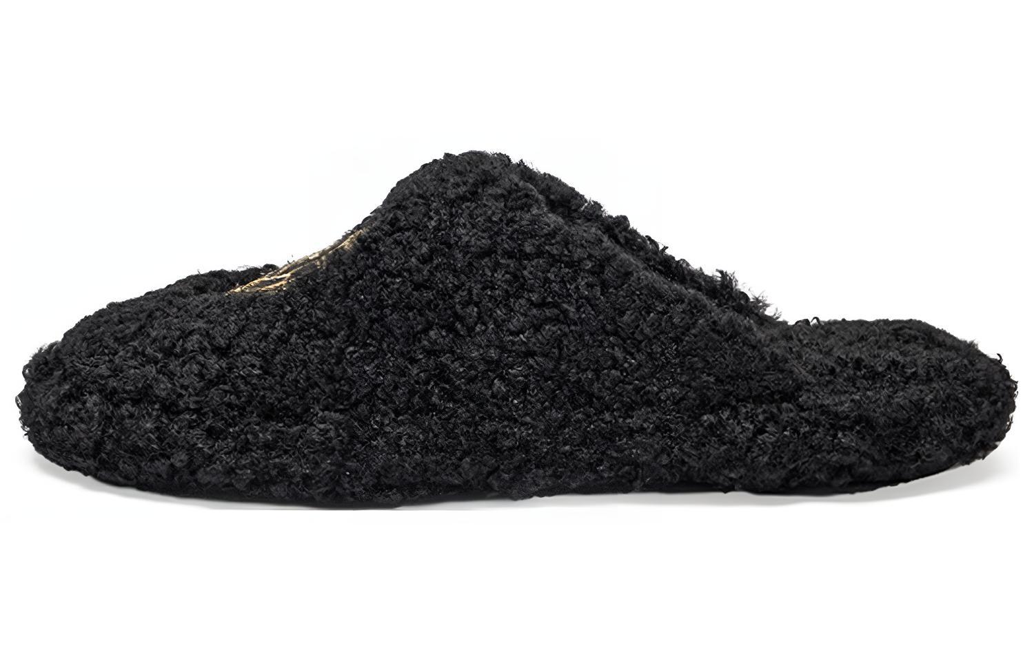(W) Balenciaga Furry Slide 'Black'