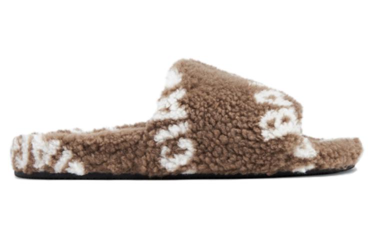 Order (W) Balenciaga Chaussons Peluche ''Tissu Confort Marron'' 654261W1NA13020