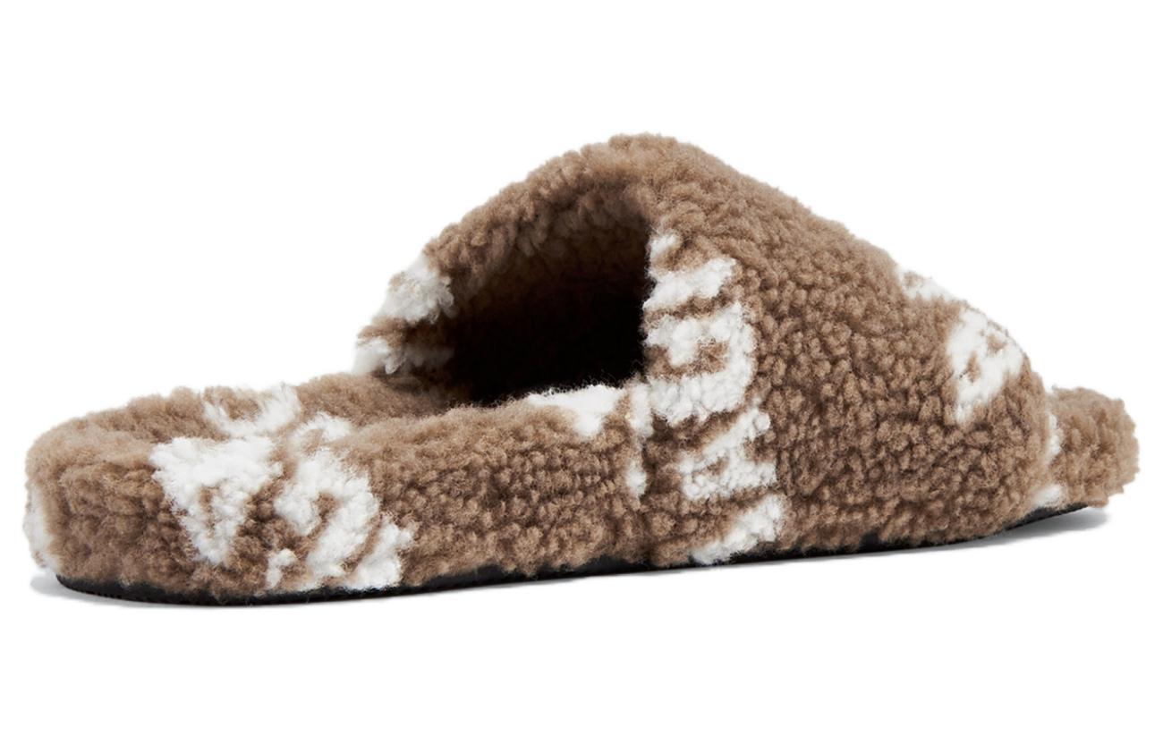 Lookbook (W) Balenciaga Chaussons Peluche ''Tissu Confort Marron'' 654261W1NA13020