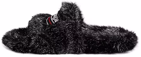 (Women) Balenciaga Furry Slide 'Comfortable Versatile Black' 654261W4QA11896 (Women) Balenciaga Furry Slide 'Comfortable Versatile Black' 654261W4QA11896