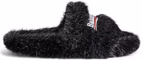 Order (Women) Balenciaga Furry Slide 'Comfortable Versatile Black' 654261W4QA11896