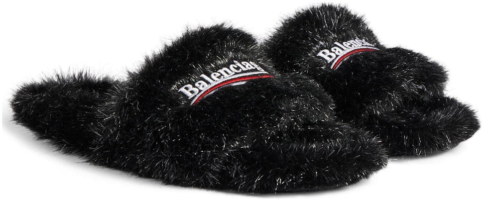 (W) Balenciaga Furry Slide ''Comfortabel Veelzijdig Zwart'' 654261W4QA11896 Lookbook (W) Balenciaga Furry Slide ''Comfortabel Veelzijdig Zwart'' 654261W4QA11896