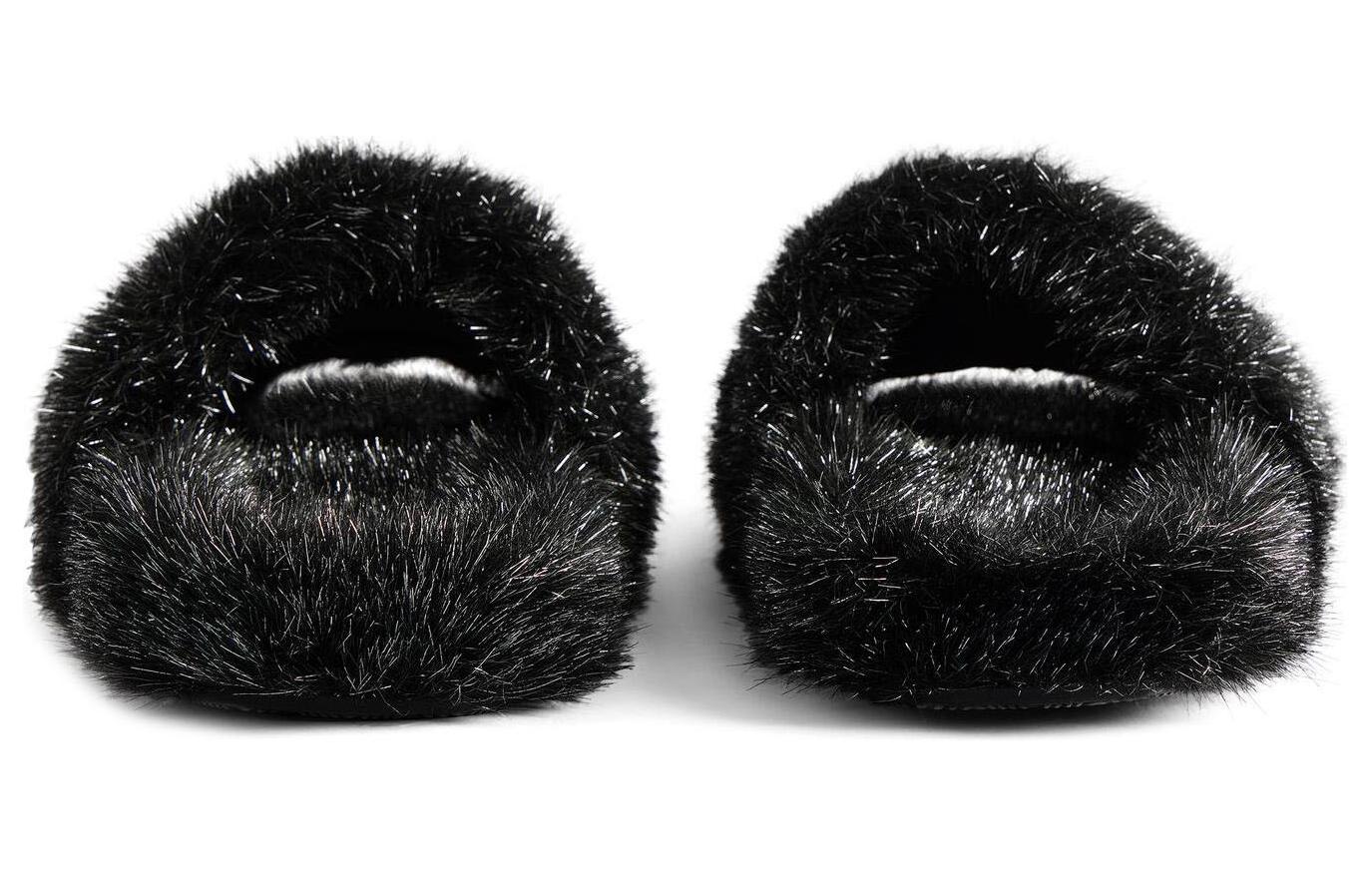 (W) Balenciaga Furry Slide 'CMFTable Versatile Black' 圖 5
