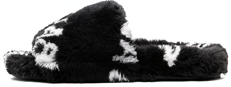 (W) 巴黎世家毛绒拖鞋 '满印标志 - 黑色' 654261W2B411090 Buy (W) 巴黎世家毛绒拖鞋 '满印标志 - 黑色' 654261W2B411090
