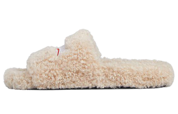 (Women) Balenciaga Furry Slides 'Beige' 654261-W2DO1-9796