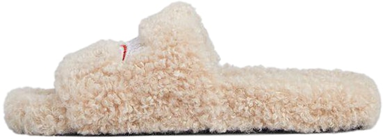 (Women) Balenciaga Furry Slides 'Beige' 654261-W2DO1-9796 (Women) Balenciaga Furry Slides 'Beige' 654261-W2DO1-9796