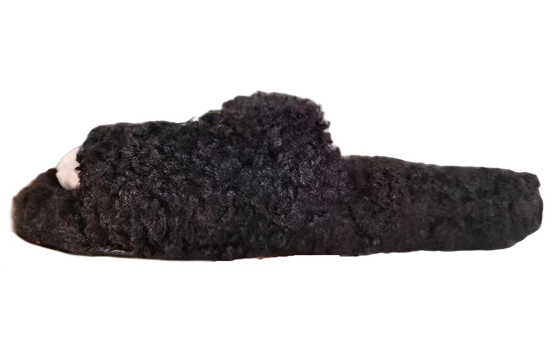 (Women) Balenciaga Furry Slides 'Black' 654261W2DO21008