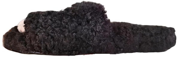 (Women) Balenciaga Furry Slides 'Black' 654261W2DO21008 (Women) Balenciaga Furry Slides 'Black' 654261W2DO21008