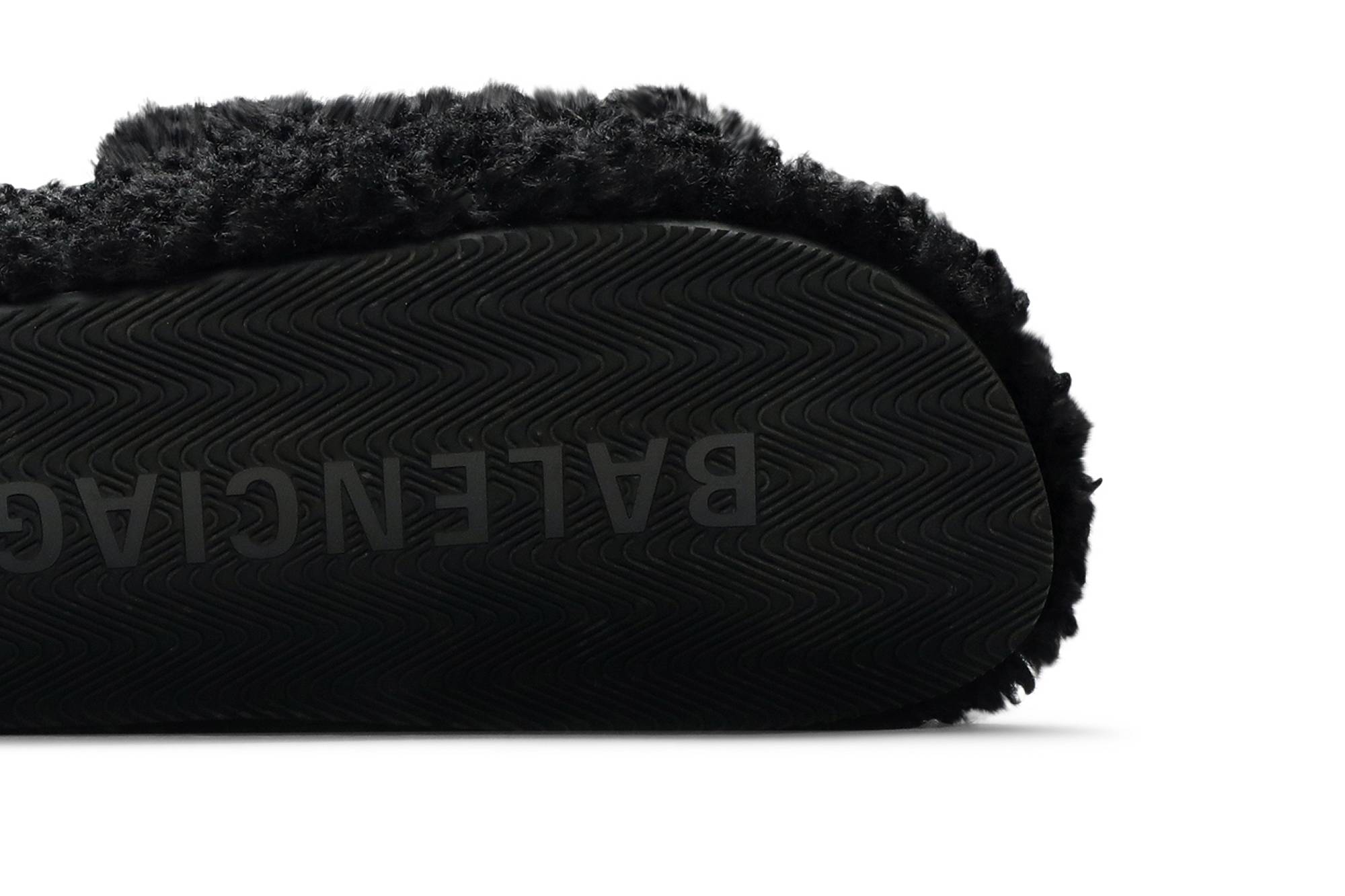 Purchase 巴黎世家 毛絨拖鞋 女款 黑色