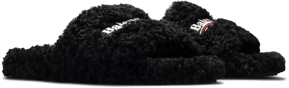 (W) 발렌시아가 퍼리 슬라이드 '블랙 레드' 654261W2DO11096 Cheap (W) 발렌시아가 퍼리 슬라이드 '블랙 레드' 654261W2DO11096