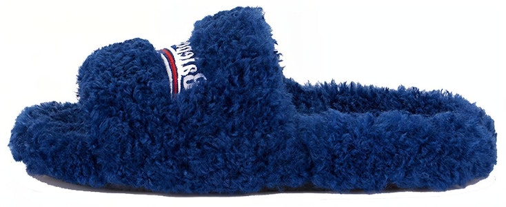 (女款)Balenciaga 毛絨拖鞋 '藍色' 654261-W2DO1-4096 Buy (女款)Balenciaga 毛絨拖鞋 '藍色' 654261-W2DO1-4096