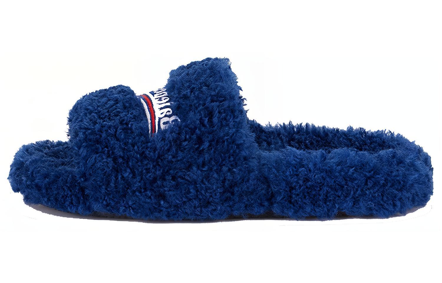 (Women) Balenciaga Furry Slides 'Blue'  654261-W2DO1-4096