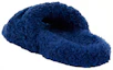 Shop (W) Claquettes Balenciaga Furry ''Bleu'' 654261-W2DO1-4096