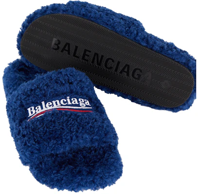 (W) Claquettes Balenciaga Furry ''Bleu'' 654261-W2DO1-4096 Purchase (W) Claquettes Balenciaga Furry ''Bleu'' 654261-W2DO1-4096