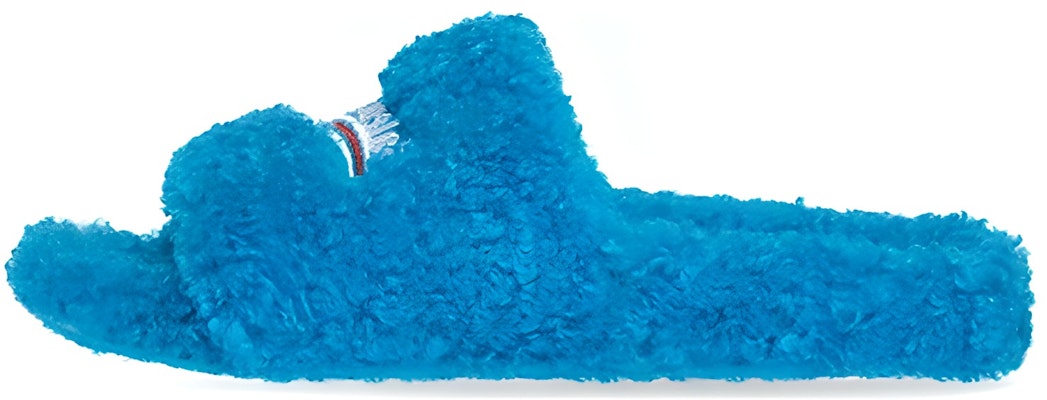 巴黎世家 Furry 织物 套穿 时尚拖鞋 女款 藍色 Buy 巴黎世家 Furry 织物 套穿 时尚拖鞋 女款 藍色