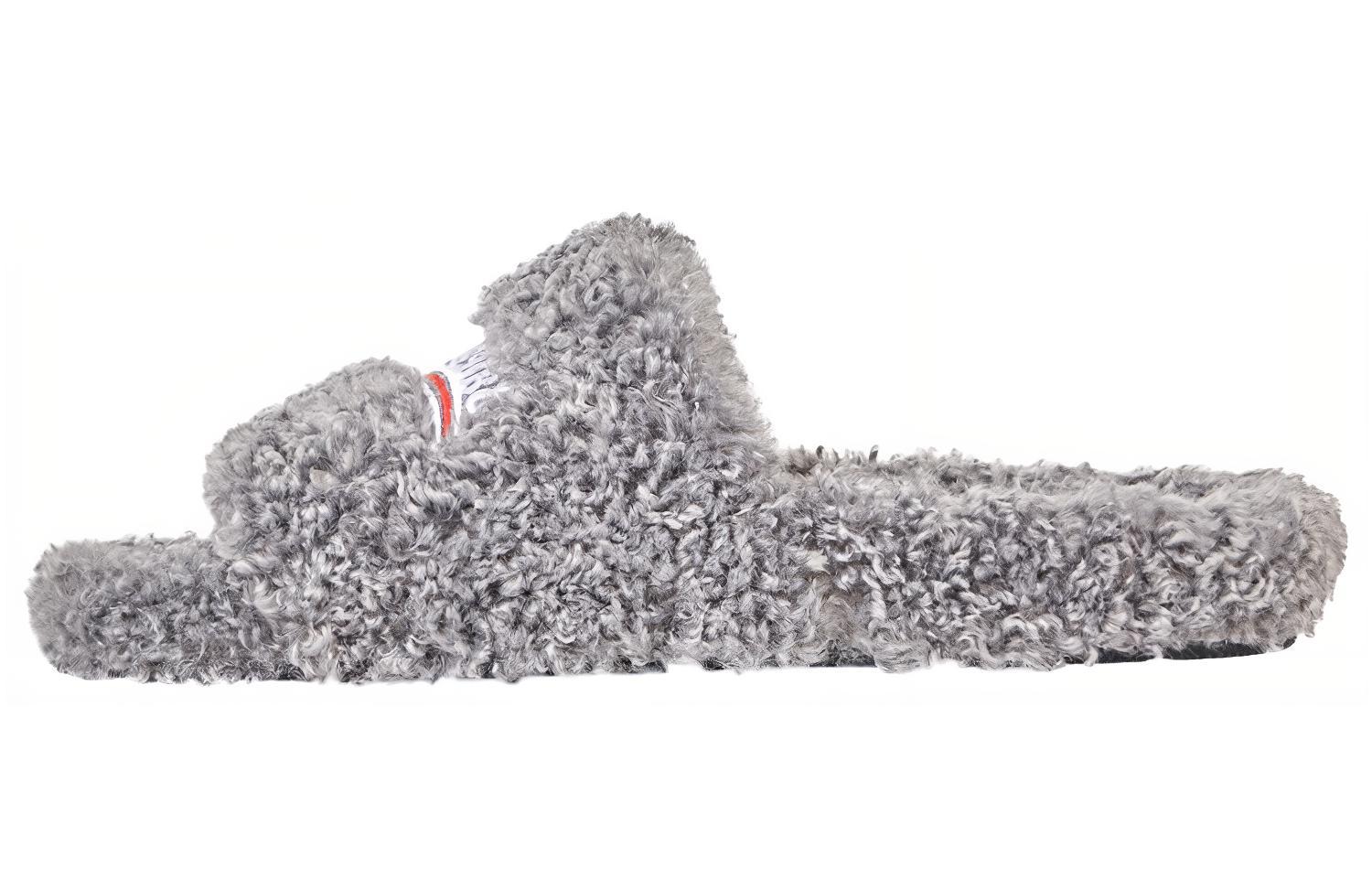 (Women) Balenciaga Furry Slides 'Grey'  654261-W2DO1-1596