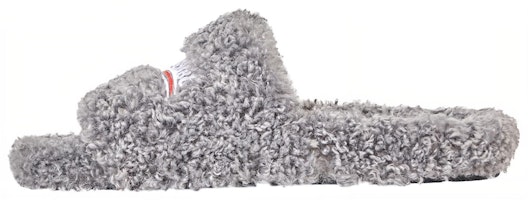 (Women) Balenciaga Furry Slides 'Grey' 654261-W2DO1-1596 (Women) Balenciaga Furry Slides 'Grey' 654261-W2DO1-1596