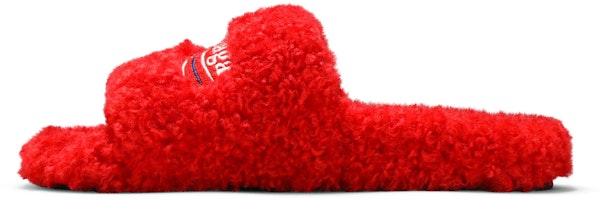 (W) 巴黎世家毛毛拖鞋‘红色’ 654261W2DO16596 Lookbook (W) 巴黎世家毛毛拖鞋‘红色’ 654261W2DO16596
