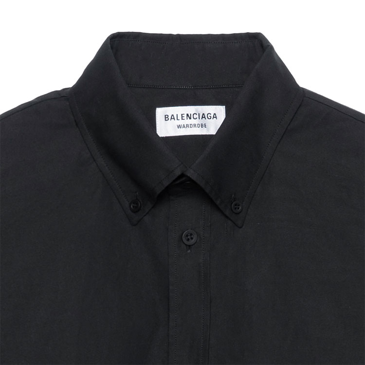 Purchase (W) 발렌시아가 FW21 블랙 레터 프린트 오버사이즈 셔츠. 663130TYB181000