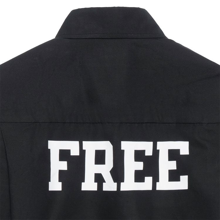 Details for (W) 발렌시아가 FW21 블랙 레터 프린트 오버사이즈 셔츠. 663130TYB181000