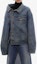 Lookbook (W) Balenciaga FW21 Jaket Denim Asimetrik - Biru. 662747TDW148146