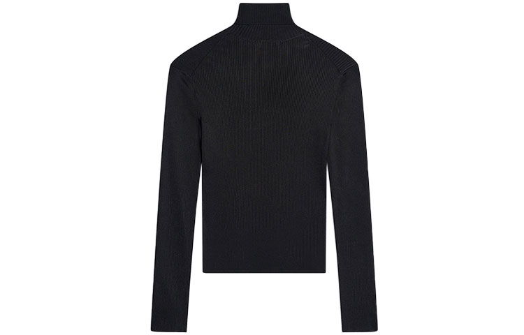 Lookbook (W) 발렌시아가 FW21 블랙 하이넥 롱슬리브 스웨터. 675344T61931000