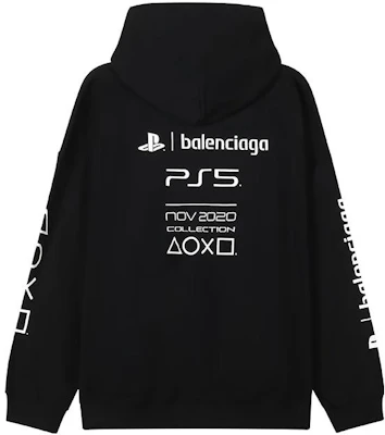 (W) 巴黎世家FW21黑色連帽上衣字母印花套頭設計. 651799TKVF41070 Lookbook (W) 巴黎世家FW21黑色連帽上衣字母印花套頭設計. 651799TKVF41070