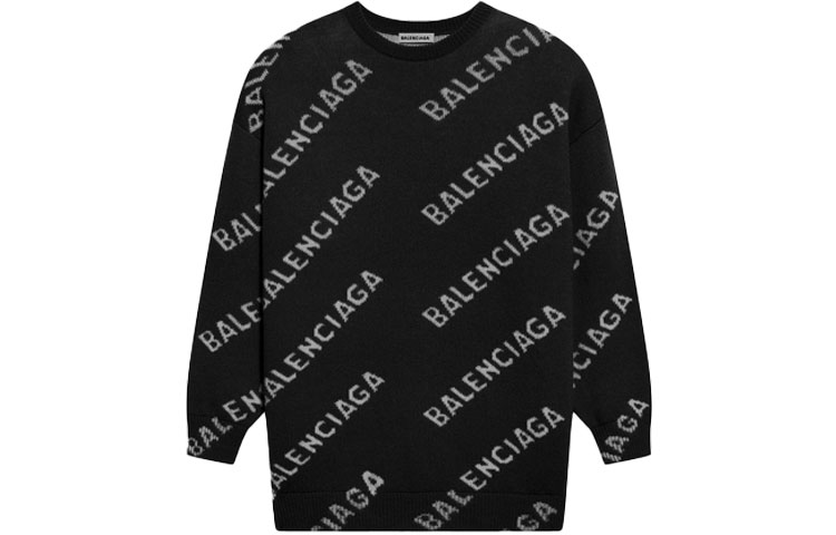 Order (W) Jersey de Lana Balenciaga FW21 Negro con Logo. 620983T15671070
