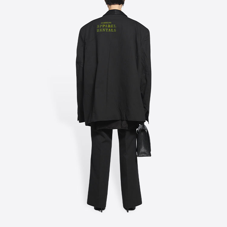(Women) Balenciaga FW21 Black Single-Button Casual Tuxedo Blazer Jacket. 675430TLP011000 圖 5