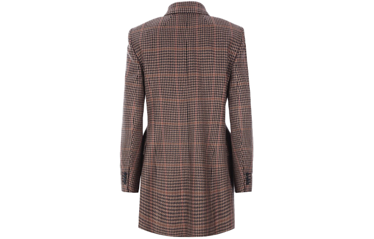 Lookbook (W) Balenciaga FW21 Coklat Kot Berkotak Double-Breasted. 571279TLU139364