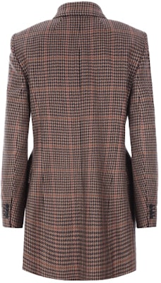 (W) Balenciaga FW21 Coklat Kot Berkotak Double-Breasted. 571279TLU139364 Lookbook (W) Balenciaga FW21 Coklat Kot Berkotak Double-Breasted. 571279TLU139364