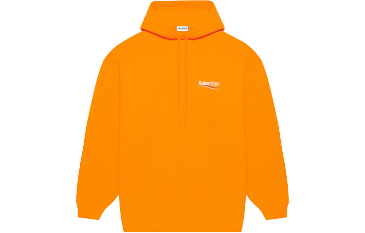 (Women) Balenciaga FW21 Logo Print Hoodie Orange 578135TKVE97073 圖 2