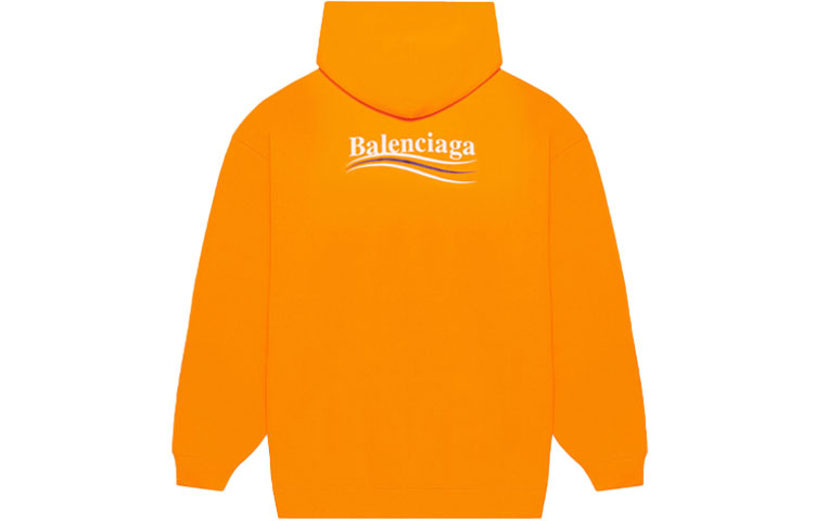 (Women) Balenciaga FW21 Logo Print Hoodie Orange 578135TKVE97073 圖 3