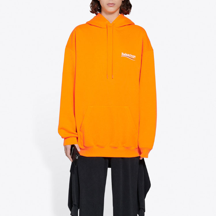 (Women) Balenciaga FW21 Logo Print Hoodie Orange 578135TKVE97073 圖 4