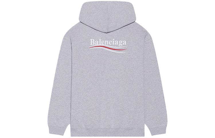 (Women) Balenciaga FW21 Logo Print Pullover Hoodie Grey. 578135TKVI91379 圖 2
