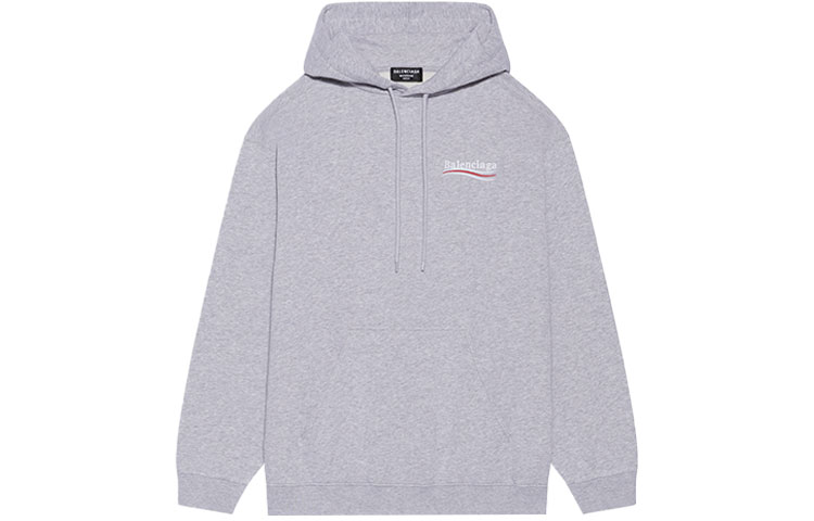(Women) Balenciaga FW21 Logo Print Pullover Hoodie Grey. 578135TKVI91379 圖 3