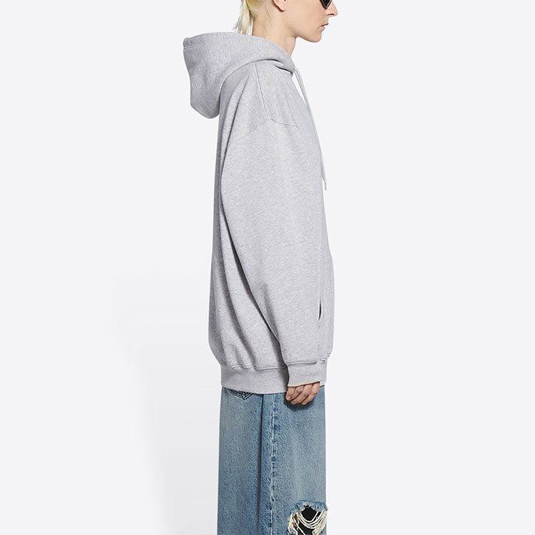 (Women) Balenciaga FW21 Logo Print Pullover Hoodie Grey. 578135TKVI91379 圖 6