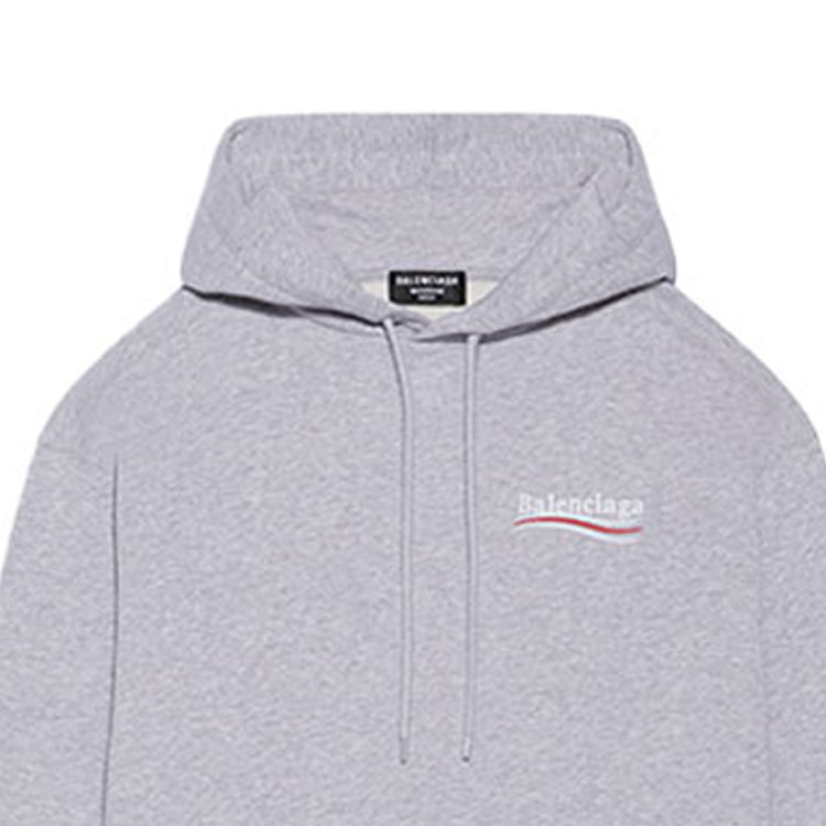 (Women) Balenciaga FW21 Logo Print Pullover Hoodie Grey. 578135TKVI91379 圖 7