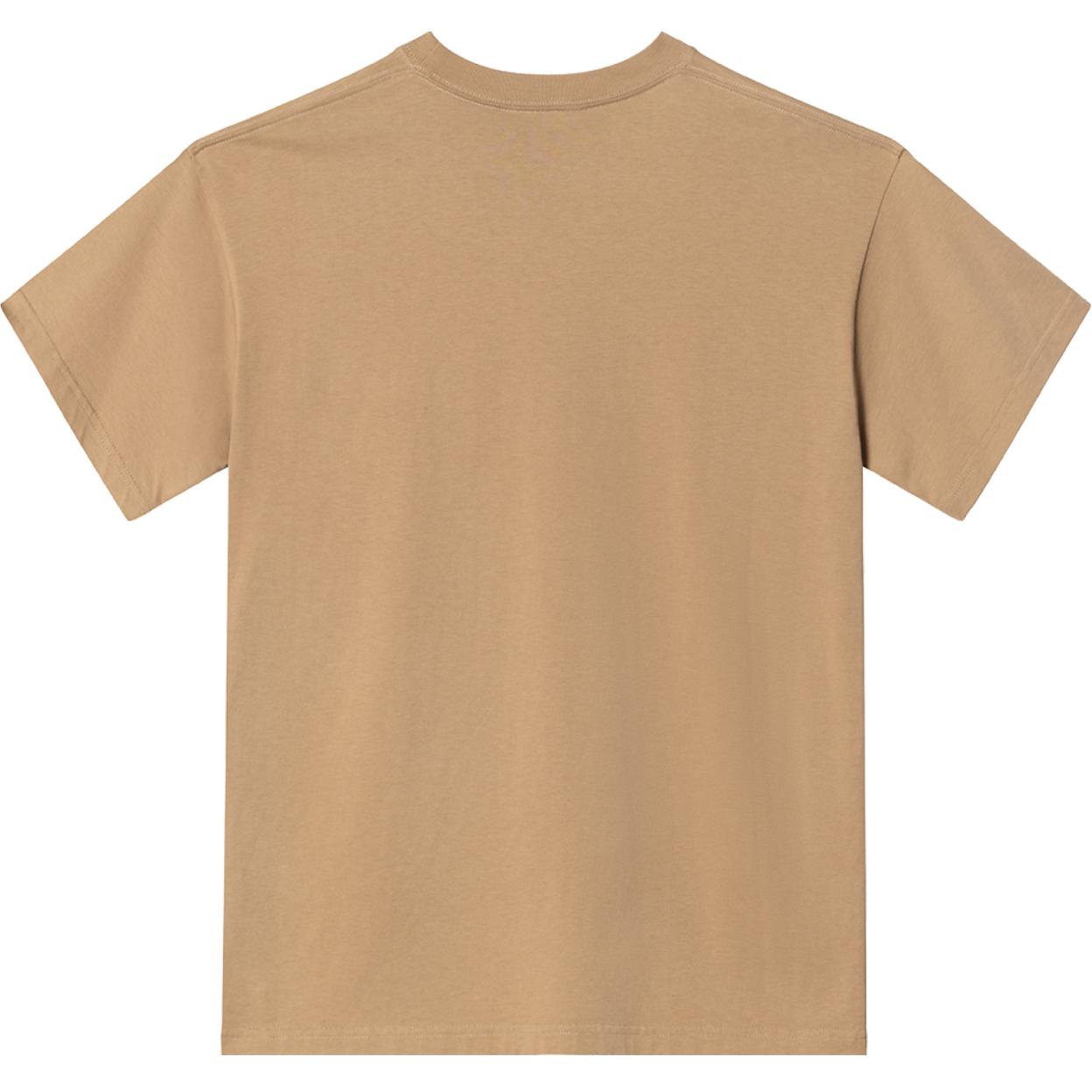 Lookbook (W) 巴黎世家FW21徽标卡其色宽松短袖圆领T恤 612965TJV879504