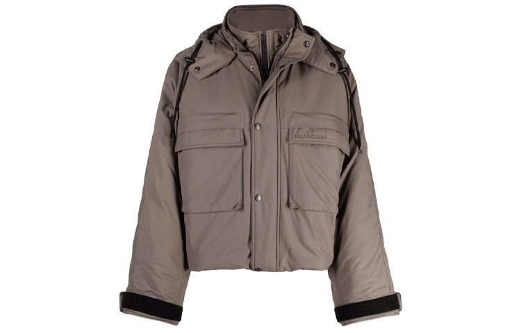 (Women) Balenciaga FW21 Oversized Zip-Up Hoodie Jacket Grey 675471TJO032122 圖 2