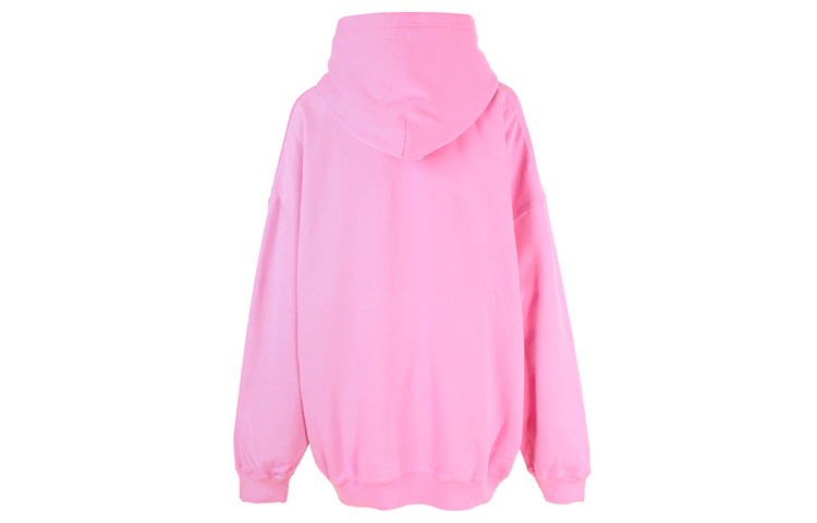 (Women) Balenciaga FW21 Pink Logo Print Oversized Hoodie. 651799TLV545861 圖 3