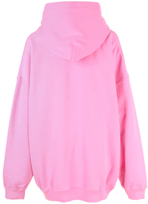 (Women) Balenciaga FW21 Pink Logo Print Oversized Hoodie. 651799TLV545861 Lookbook (Women) Balenciaga FW21 Pink Logo Print Oversized Hoodie. 651799TLV545861