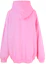 Lookbook (Women) Balenciaga FW21 Pink Logo Print Oversized Hoodie. 651799TLV545861