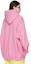 Details for (Women) Balenciaga FW21 Pink Logo Print Oversized Hoodie. 651799TLV545861