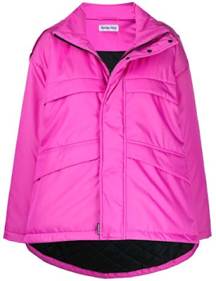 (W) 巴黎世家 FW21 粉色纯色连帽派克夹克. 626576TIO605710 Buy (W) 巴黎世家 FW21 粉色纯色连帽派克夹克. 626576TIO605710