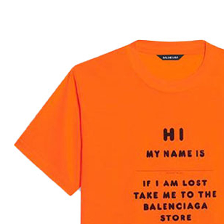 (Women) Balenciaga FW21 Slim Fit Stretch Jersey T-Shirt Orange. 661705TKVH57513 圖 7