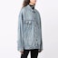Shop (W) Balenciaga FW21 Jaket Denim Biru Pudar 671889TAP045620